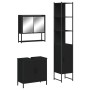 Juego de muebles de baño 3 pzas madera contrachapada negro de , Muebles de baño - Ref: Foro24-3214680, Precio: 188,30 €, Desc...