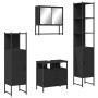 Juego de muebles de baño 4 pzas madera contrachapada negro de , Muebles de baño - Ref: Foro24-3214705, Precio: 237,34 €, Desc...