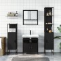 Juego de muebles de baño 4 pzas madera contrachapada negro de , Muebles de baño - Ref: Foro24-3214705, Precio: 237,34 €, Desc...