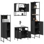 Juego de muebles de baño 4 pzas madera contrachapada negro de , Muebles de baño - Ref: Foro24-3214705, Precio: 237,34 €, Desc...