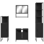 Juego de muebles de baño 4 pzas madera contrachapada negro de , Muebles de baño - Ref: Foro24-3214705, Precio: 237,34 €, Desc...