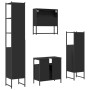 Juego de muebles de baño 4 pzas madera contrachapada negro de , Muebles de baño - Ref: Foro24-3214705, Precio: 237,34 €, Desc...