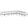 Jardinera con patas PP blanco 200x160x42 cm de , Maceteros y jardineras - Ref: Foro24-367914, Precio: 171,86 €, Descuento: %