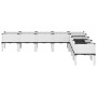 Jardinera con patas PP blanco 200x160x42 cm de , Maceteros y jardineras - Ref: Foro24-367914, Precio: 171,86 €, Descuento: %