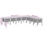 Jardinera con patas PP blanco 200x160x42 cm de , Maceteros y jardineras - Ref: Foro24-367914, Precio: 171,86 €, Descuento: %