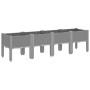 Jardinera con patas PP gris claro 160x40x42 cm de , Maceteros y jardineras - Ref: Foro24-367902, Precio: 91,16 €, Descuento: %