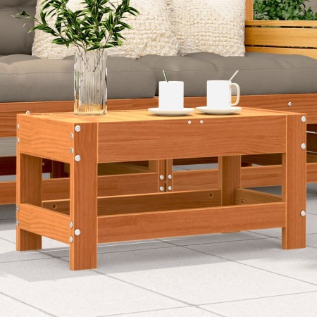 Taburete de jardín madera de pino marrón cera 62x30x32 cm de , Sofás modulares de exterior - Ref: Foro24-844895, Precio: 41,5...