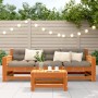Taburete de jardín madera de pino marrón cera 62x30x32 cm de , Sofás modulares de exterior - Ref: Foro24-844895, Precio: 41,5...