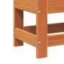 Taburete de jardín madera de pino marrón cera 62x30x32 cm de , Sofás modulares de exterior - Ref: Foro24-844895, Precio: 41,5...