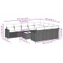 Set de sofás de jardín 11 pzas y cojines ratán sintético negro de , Conjuntos de jardín - Ref: Foro24-3219487, Precio: 827,20...