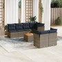 Set de sofás de jardín y cojines 8 piezas ratán sintético gris de , Conjuntos de jardín - Ref: Foro24-3255851, Precio: 596,17...