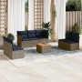 Set de sofás de jardín 8 pzas con cojines ratán sintético gris de , Conjuntos de jardín - Ref: Foro24-3255900, Precio: 545,21...