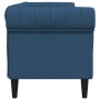 Sofá Chesterfield de 3 plazas tela azul de , Sofás - Ref: Foro24-372562, Precio: 334,46 €, Descuento: %