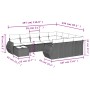 Set de sofás de jardín 11 pzas cojines ratán sintético marrón de , Sofás modulares de exterior - Ref: Foro24-3221932, Precio:...