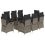 Set comedor jardín 9 pzas y cojines ratán sintético gris de , Conjuntos de jardín - Ref: Foro24-3213123, Precio: 1,00 €, Desc...