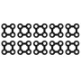 Conectores de alfombra 10 unidades goma negro de , Felpudos - Ref: Foro24-246612, Precio: 23,16 €, Descuento: %