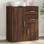 Aparador de madera de ingeniería marrón roble 60x31x70 cm de , Aparadores - Ref: Foro24-840484, Precio: 83,62 €, Descuento: %