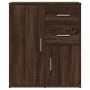 Aparador de madera de ingeniería marrón roble 60x31x70 cm de , Aparadores - Ref: Foro24-840484, Precio: 83,62 €, Descuento: %