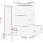 Armario auxiliar madera maciza de mango 60x33x75 cm de , Aparadores - Ref: Foro24-358251, Precio: 159,41 €, Descuento: %