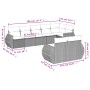 Set sofás de jardín 8 piezas y cojines ratán sintético marrón de , Sofás modulares de exterior - Ref: Foro24-3221622, Precio:...