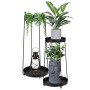 H&S Collection Soporte para macetas 2 piezas metal negro de , Soportes para macetas - Ref: Foro24-447563, Precio: 28,68 €, De...