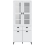Aparador alto VIKEN madera maciza de pino blanco 80x40x190 cm de , Aparadores - Ref: Foro24-3207147, Precio: 333,75 €, Descue...