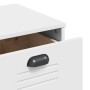 Aparador alto VIKEN madera maciza de pino blanco 80x40x190 cm de , Aparadores - Ref: Foro24-3207147, Precio: 333,75 €, Descue...