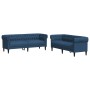 Juego de sofás 2 piezas tela azul de , Sofás - Ref: Foro24-3209206, Precio: 659,78 €, Descuento: %