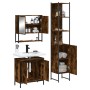 Set de muebles baño 3 pzas madera contrachapada roble ahumado de , Muebles de baño - Ref: Foro24-3214682, Precio: 191,94 €, D...