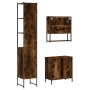 Set de muebles baño 3 pzas madera contrachapada roble ahumado de , Muebles de baño - Ref: Foro24-3214682, Precio: 191,94 €, D...