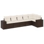 Set sofás de jardín 6 piezas y cojines ratán sintético marrón de , Conjuntos de jardín - Ref: Foro24-3222592, Precio: 423,27 ...