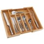 HI Cubertero de bambú extensible de , Bandejas de cubiertos y utensilios - Ref: Foro24-429166, Precio: 24,54 €, Descuento: %