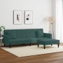 Juego de sofás con cojines 2 piezas terciopelo verde oscuro de , Sofás - Ref: Foro24-3216270, Precio: 331,01 €, Descuento: %