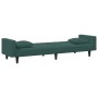 Juego de sofás con cojines 2 piezas terciopelo verde oscuro de , Sofás - Ref: Foro24-3216270, Precio: 331,01 €, Descuento: %