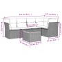 Set de sofás de jardín 6 pzas con cojines ratán sintético gris de , Conjuntos de jardín - Ref: Foro24-3255963, Precio: 440,79...