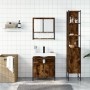 Set de muebles baño 3 pzas madera contrachapada roble ahumado de , Muebles de baño - Ref: Foro24-3214677, Precio: 178,00 €, D...