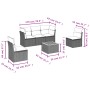 Set de sofás de jardín 6 pzas con cojines ratán sintético gris de , Conjuntos de jardín - Ref: Foro24-3255879, Precio: 415,64...