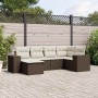 Set sofás de jardín 6 piezas y cojines ratán sintético marrón de , Conjuntos de jardín - Ref: Foro24-3222862, Precio: 417,21 ...