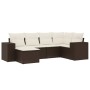 Set sofás de jardín 6 piezas y cojines ratán sintético marrón de , Conjuntos de jardín - Ref: Foro24-3222862, Precio: 417,21 ...