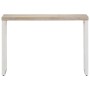 Mesa consola madera maciza de mango y hierro 110x35x76 cm de , Mesas auxiliares - Ref: Foro24-376707, Precio: 162,79 €, Descu...