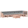 Juego de muebles jardín 7 pzas y cojines madera abeto Douglas de , Conjuntos de jardín - Ref: Foro24-3250878, Precio: 838,98 ...