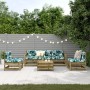 Juego de muebles jardín 6 pzas y cojines madera pino impregnada de , Conjuntos de jardín - Ref: Foro24-3250735, Precio: 549,5...