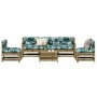 Juego de muebles jardín 6 pzas y cojines madera pino impregnada de , Conjuntos de jardín - Ref: Foro24-3250735, Precio: 549,5...