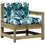 Juego de muebles jardín 6 pzas y cojines madera pino impregnada de , Conjuntos de jardín - Ref: Foro24-3250735, Precio: 549,5...