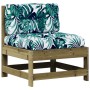 Juego de muebles jardín 6 pzas y cojines madera pino impregnada de , Conjuntos de jardín - Ref: Foro24-3250735, Precio: 549,5...