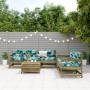 Juego de muebles jardín 6 pzas y cojines madera pino impregnada de , Conjuntos de jardín - Ref: Foro24-3250827, Precio: 542,2...