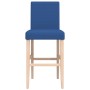 Taburetes altos 2 uds madera maciza de caucho y tela de , Taburetes de cocina - Ref: Foro24-4006193, Precio: 82,03 €, Descuen...