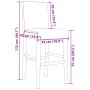 Taburetes altos 2 uds madera maciza de caucho y tela de , Taburetes de cocina - Ref: Foro24-4006193, Precio: 82,03 €, Descuen...