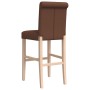 Taburetes altos 2 uds madera maciza de caucho y tela de , Taburetes de cocina - Ref: Foro24-4006217, Precio: 93,42 €, Descuen...