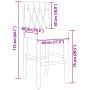 Taburetes altos 2 uds madera maciza de caucho y tela de , Taburetes de cocina - Ref: Foro24-4006217, Precio: 93,42 €, Descuen...